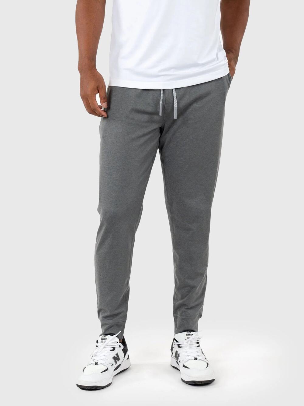 Rhoback Men's Sprint Performance Jogger Pants Gray Medium